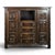 Tall Oak Buffet in the style of Dudouyt For Sale - Image 9 of 9