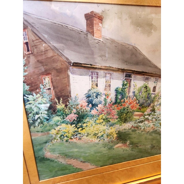 American Late 19th Century Henry W. Rice Original Watercolor, Signed, in Gold Gilt Frame by the Foster Bros For Sale - Image 3 of 5