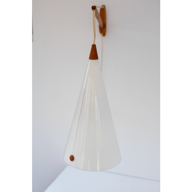 Mid-Century Swedish Wall Lamp in Teak by Uno and Östen Kristiansson for Luxus, 1960s For Sale - Image 14 of 16