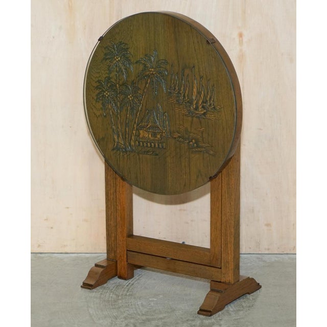 Chinese Export Chinoiserie Side Tables, 1940, Set of 2 For Sale - Image 18 of 18