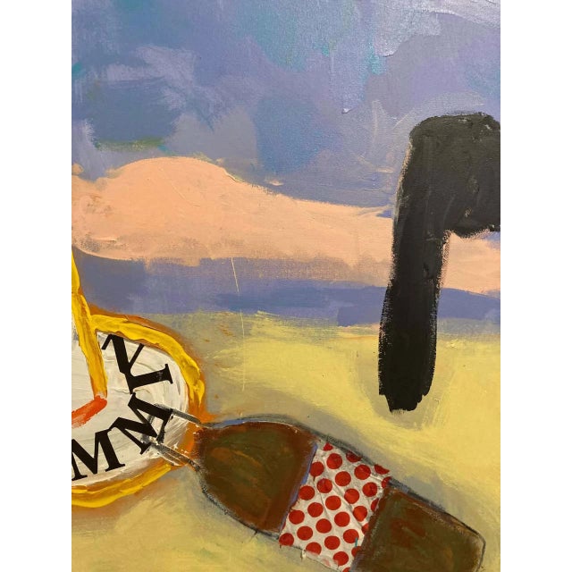 Swimmer (Framed Contemporary Abstract Multimedia Painting), Guy Lyman For Sale In New Orleans - Image 6 of 8