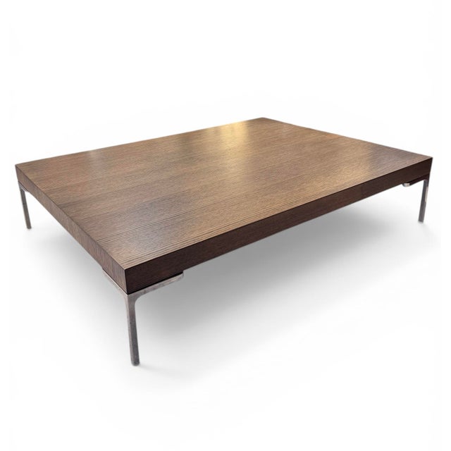 Wood Italian Charles Coffee Table in Oak by Antonio Citterio for B&B Italia, 1997 For Sale - Image 7 of 7