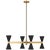The Albertine chandelier by AERIN for Visual Comfort Studio Collection emits ample light above and below from eight...