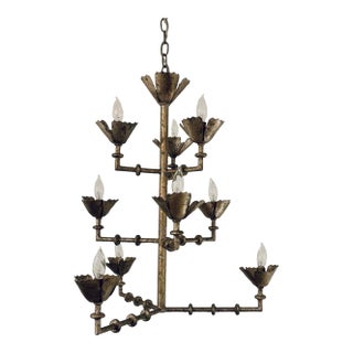 Made Goods Modern SilverThalia Chandelier For Sale