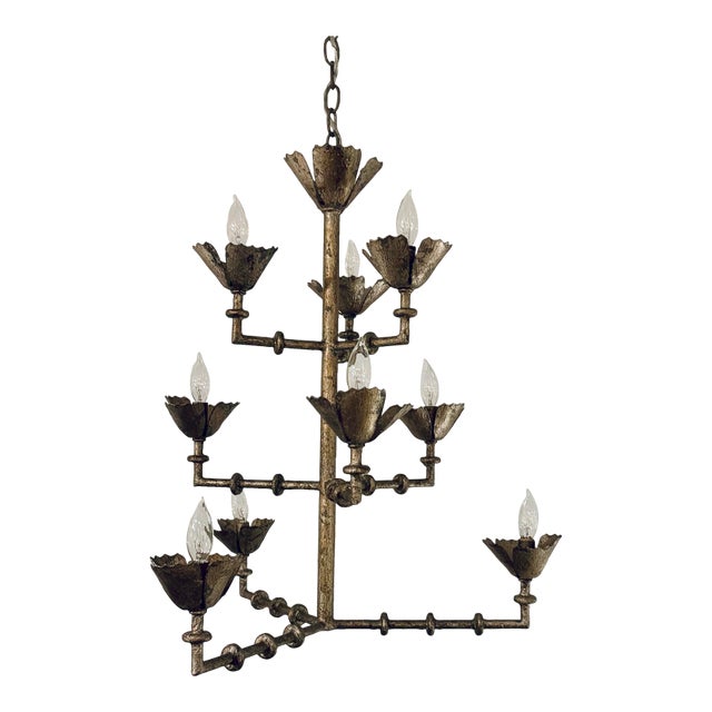 Made Goods Modern SilverThalia Chandelier For Sale