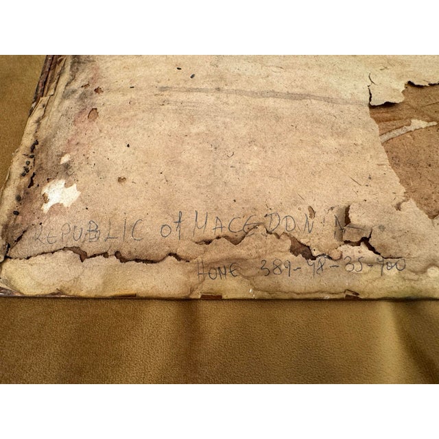 Vintage Rustic European Village Scene Copper Relief Repousse Wall Plaque For Sale - Image 14 of 15