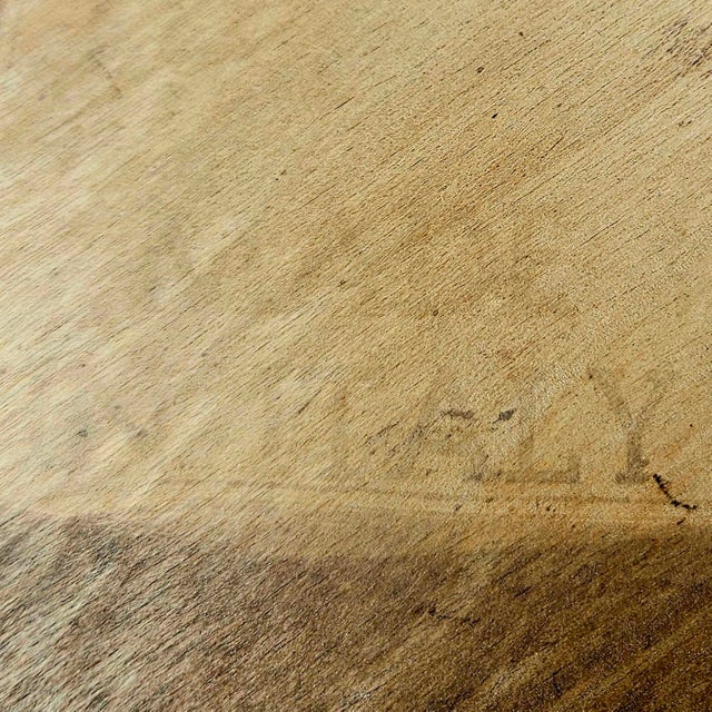 Rare Vintage Oyster Burl-Wood Side Table Attributed to Edward Wormley for Dunbar - Vintage Made in Italy For Sale - Image 11 of 11