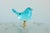 Glass Bluebird Lamp Finial on Brass Hardware - A Pair For Sale - Image 10 of 11