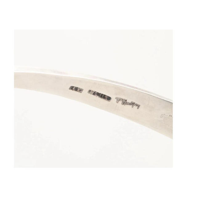 1970s Modernist Mexican Sterling Blue Sodalite Hinged Collar Necklace For Sale - Image 5 of 6