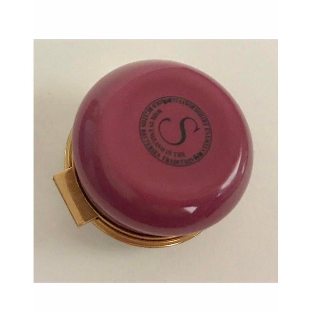 Staffordshire New Vintage Staffordshire Style Flower Box Enamel Hand Painted For Sale - Image 4 of 13