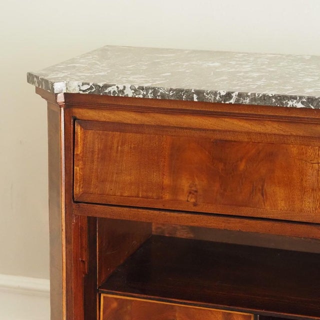 French Secretaire in Mahogany and Marble For Sale - Image 4 of 18