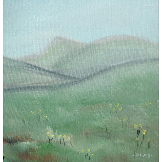 Road Less Traveled Hawaii Surrealist Mid Century Figurative Abstract Landscape by Marguerite Blasingame For Sale - Image 4 of 5