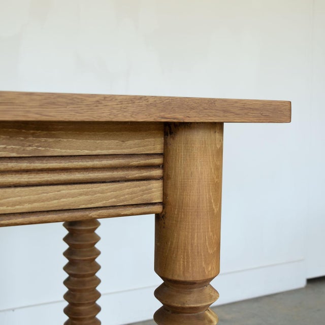 1940s French Wood Table by Charles Dudouyt For Sale - Image 10 of 12