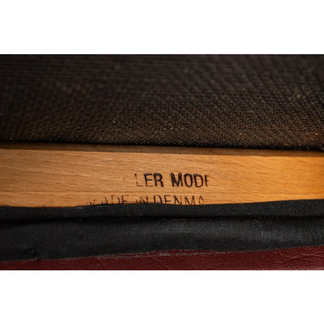 Danish Modern Model 77a Ottoman in Teak & Leather by Niels Otto Møller for j.l. Møller Mobelfabrik, Denmark, C. 1960's For Sale - Image 10 of 18