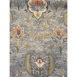 Colefax Fowler Floriana Aqua Fabric 2 1/2 Yards For Sale