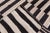 Charcoal Doris Leslie Blau Vintage Striped Ivory And Charcoal Hand-Knotted Wool Rug For Sale - Image 8 of 8