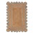 Light Blue Scallop Jute Hand Made Rug - 5'x7' For Sale