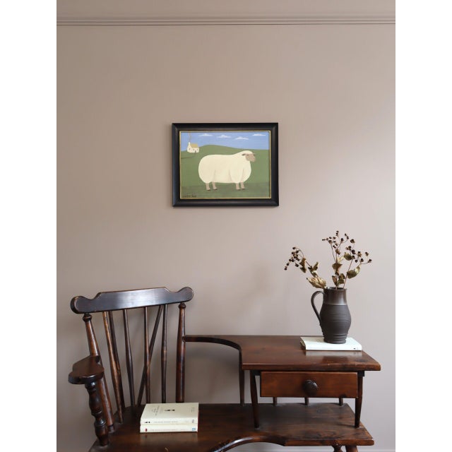 Contemporary Contemporary 'Mary' Original Naïve Style Animal Oil Painting by British Artist Matt Rix, Framed For Sale - Image 3 of 9