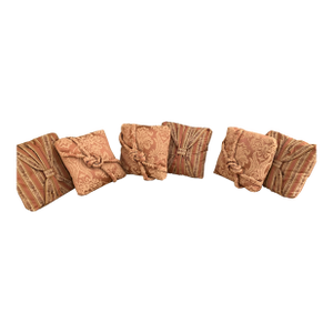 Set of 6 Vintage Custom Decorative Pillows Mauve/Lt Pink, Damask, Silk, 16x16x5”
