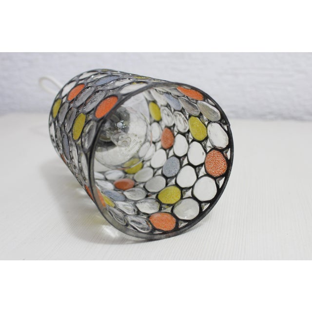 Glass Vintage Glass Pendant Light from Limburg, 1970s For Sale - Image 7 of 12