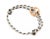 Louis Vuitton France Empreinte 18k Pink Gold Charm Black & White Cord Bracelet For Sale - Image 4 of 5
