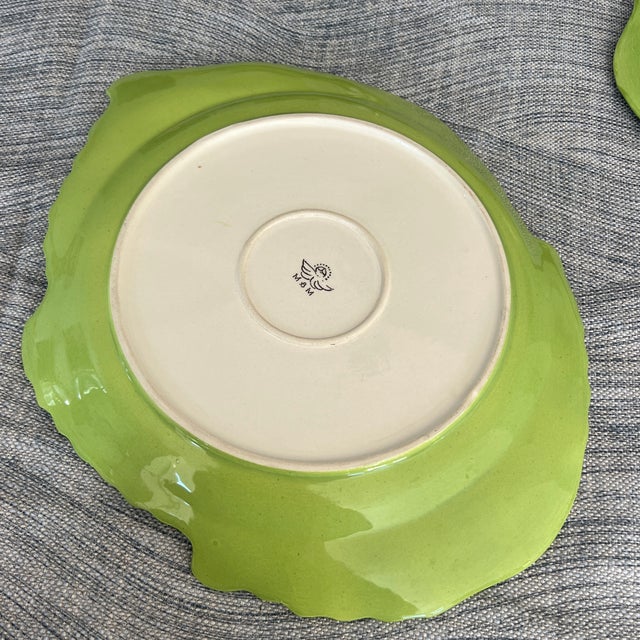 South African Mustard Seed and Moonshine Leaf Ceramic Serving Platter For Sale In New York - Image 6 of 7