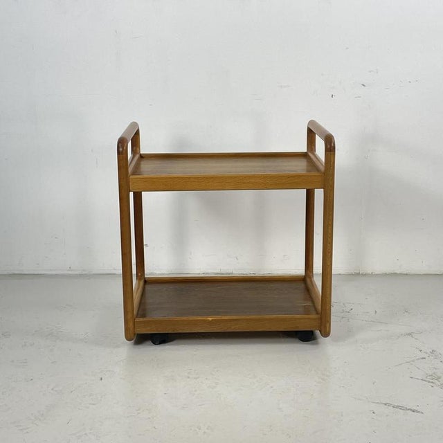 Lovely Mid Century two tier drinks trolley / cart on wheels in teak for Cado Denmark In good vintage condition....