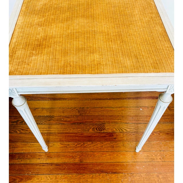 Neoclassical 1950s Painted Neoclassical Game Table With Velvet Playing Surface For Sale - Image 3 of 6