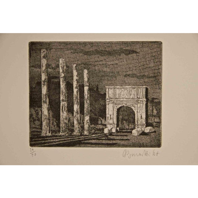 Hand signed and numbered. Edition of 50 prints. Reference: Catalogue Battisti n.47. Armando Buratti (Rome, 1924), is an...