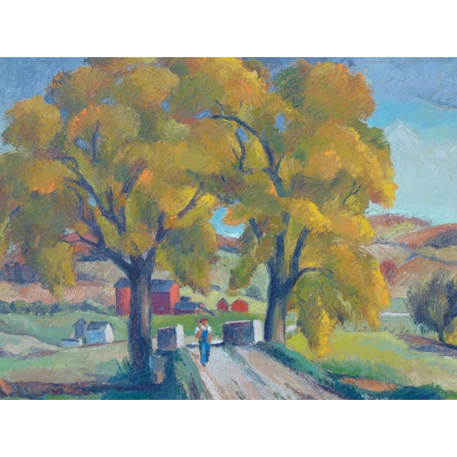 Original Oil Painting "Going Fishing" by Frederick Buchholz 38"w X 26"h Framed For Sale - Image 10 of 12