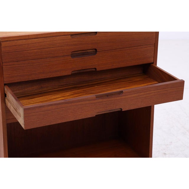 1960s Mid-Century Teak Chest of 5 Drawers, 1960s For Sale - Image 5 of 13