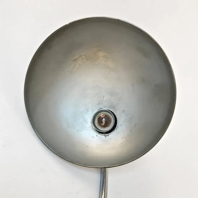 Industrial Bauhaus Steel Table Lamp Attributed to Christian Dell, 1940s For Sale - Image 9 of 11