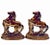 Antique Staffordshire Copper Luster Rearing Stallion Mantle Figurines, Circa 1910 For Sale - Image 9 of 11