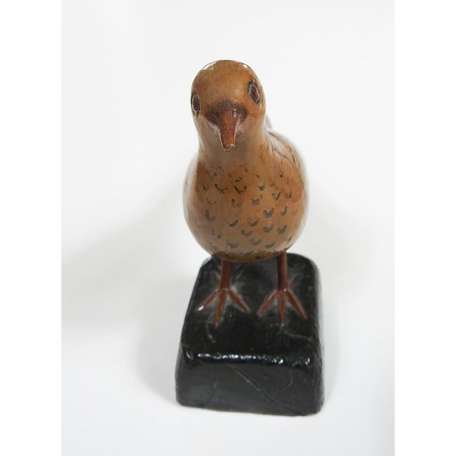 Early 20th Century Folk Art Pheasant Carvings - A Pair For Sale - Image 10 of 14