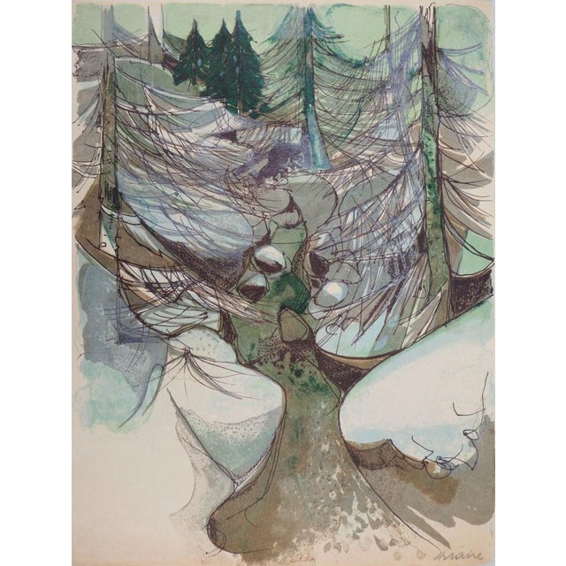 Camille HILAIRE (1916-2004) Winter Torrent, 1975 Original color lithograph Signed in pencil On Japanese paper, 30 x 40 cm...