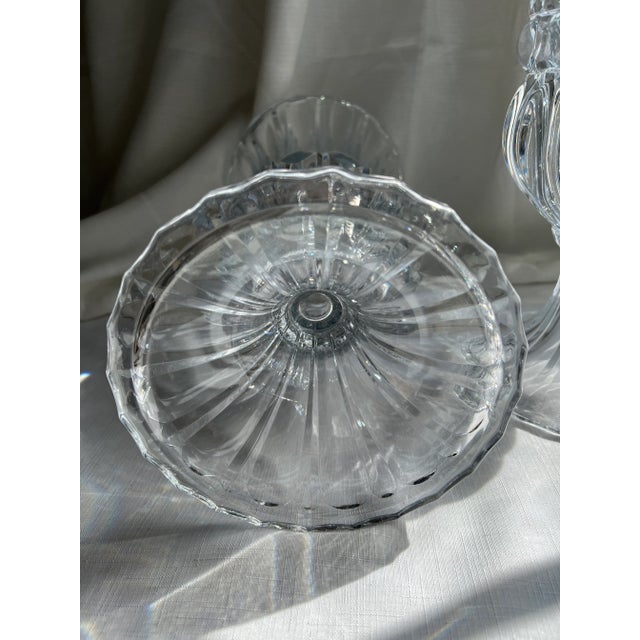 Large French Regency Style Crystal Urn Vases - A Pair For Sale In Washington DC - Image 6 of 11