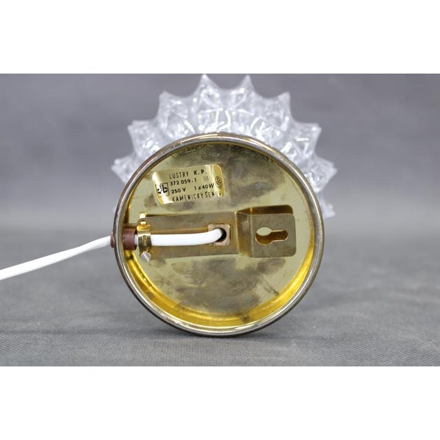 Mid-Century Table Lamps with Prismatic Glass Shades, Czech, 1970s, Set of 2 For Sale - Image 8 of 12