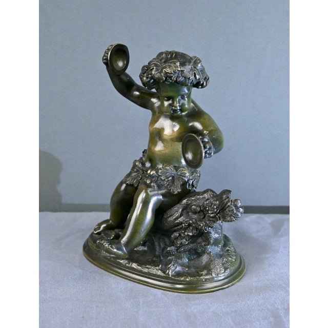After Clodion, Bacchus with Cymbals, Late 19th Century, Bronze For Sale - Image 5 of 18