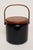 Wood Mid Century Modern Black Vinyl and Teak Insulated Ice Bucket by Georges Briard For Sale - Image 7 of 18