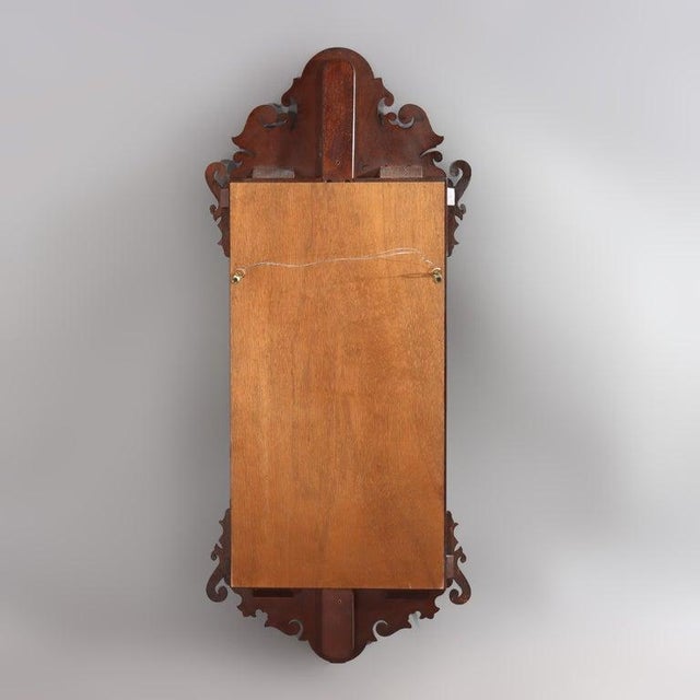 Brown Kittinger School Federal Style Parcel Gilt Mahogany Wall Mirror 20thC For Sale - Image 8 of 10