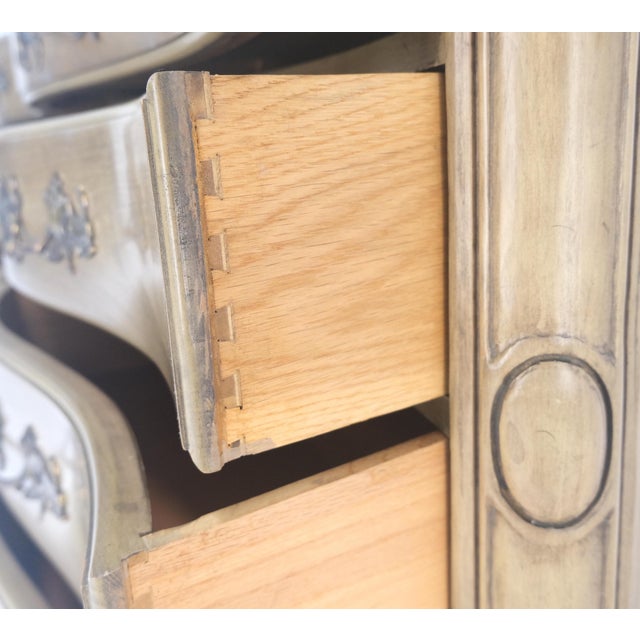 Pickled Solid Cherry Country French 12 Drawers 6' Long Dresser Credenza MINT! For Sale - Image 16 of 16