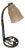 Wrought Iron and Molded Glass Table Lamp, 1930s For Sale