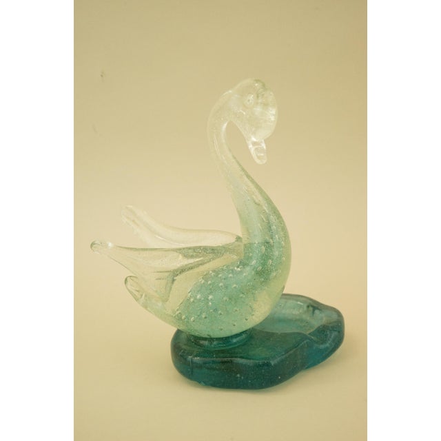 1920s 20th Century Murano Glass Swan Sculpture Ashtray by Ermanno Toso for Pulegoso, Italy, 1920s For Sale - Image 5 of 18