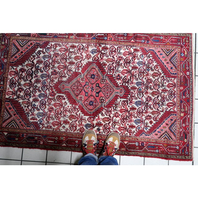1920s, Antique Persian Hamadan Rug 4' X 6' For Sale In New York - Image 6 of 12