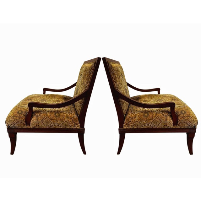 Vintage Thomasville Collection, Armchairs, Ottoman & End Table. For Sale In Raleigh - Image 6 of 11