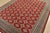 Tribal Bokhara Jaldar Rug 8’2” X 10’6” Red Wool Tribal Hand-Knotted Oriental Carpet For Sale - Image 3 of 14