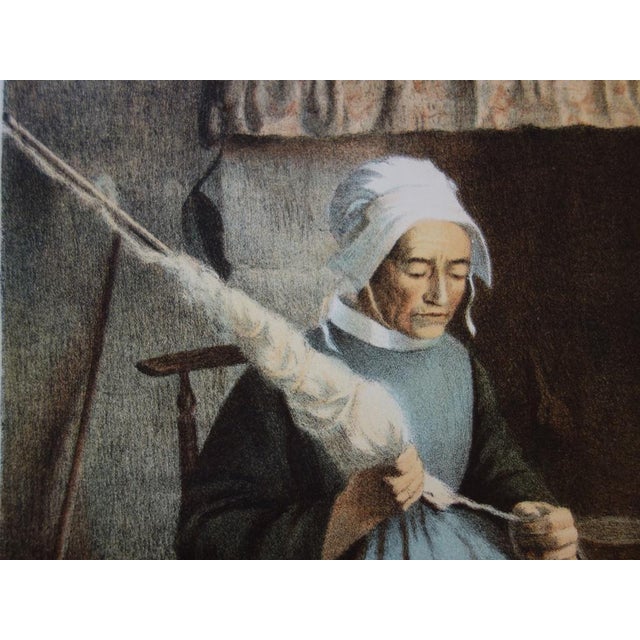 Jeanne Granès, The Grandmother, 1897, Lithograph For Sale - Image 5 of 6