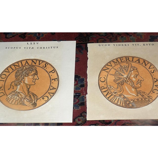 This set of twelve (12) authentic early 18th century original chiaroscuro woodcuts (c.1708) on handmade paper after the...