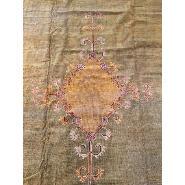 Antique Turkish Oushak rugs have been woven in Western Turkey since the beginning of the Ottoman period. Historians...