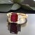 Natural Ruby Sapphire Ring 6.5 14k Y Gold 2.51 TCW Certified For Sale - Image 18 of 18